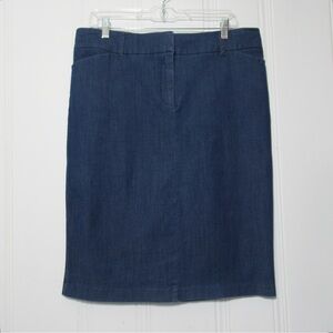 New York & Company 7th Avenue Denim Like Pencil Skirt Size 14
